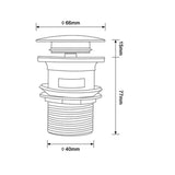 Bonde de vidange chromée