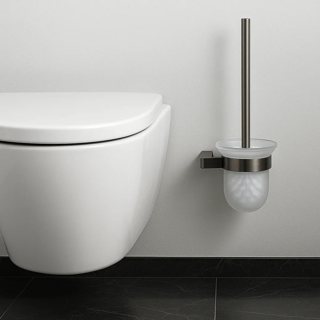Brosse WC gris brossé