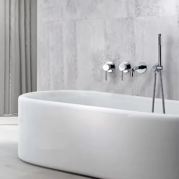 Ensemble de bain encastré chrome