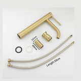 Mitigeur de salle de bain or brossé