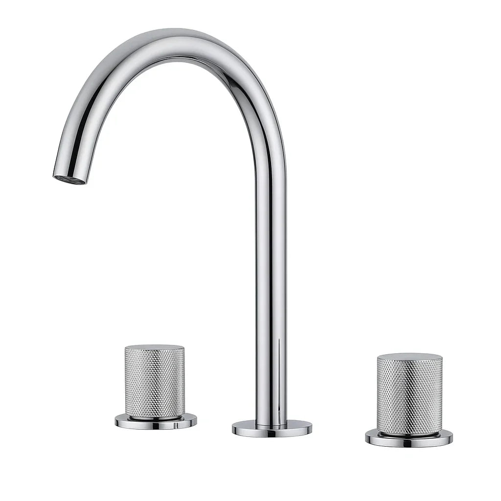 Robinet de salle de bain chromé