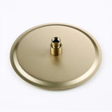 Double colonne de douche encastrée or brossé