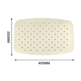 Ciel de pluie rectangulaire or brossé