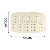 Ciel de pluie rectangulaire or brossé