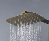 Ciel de pluie rectangulaire or brossé