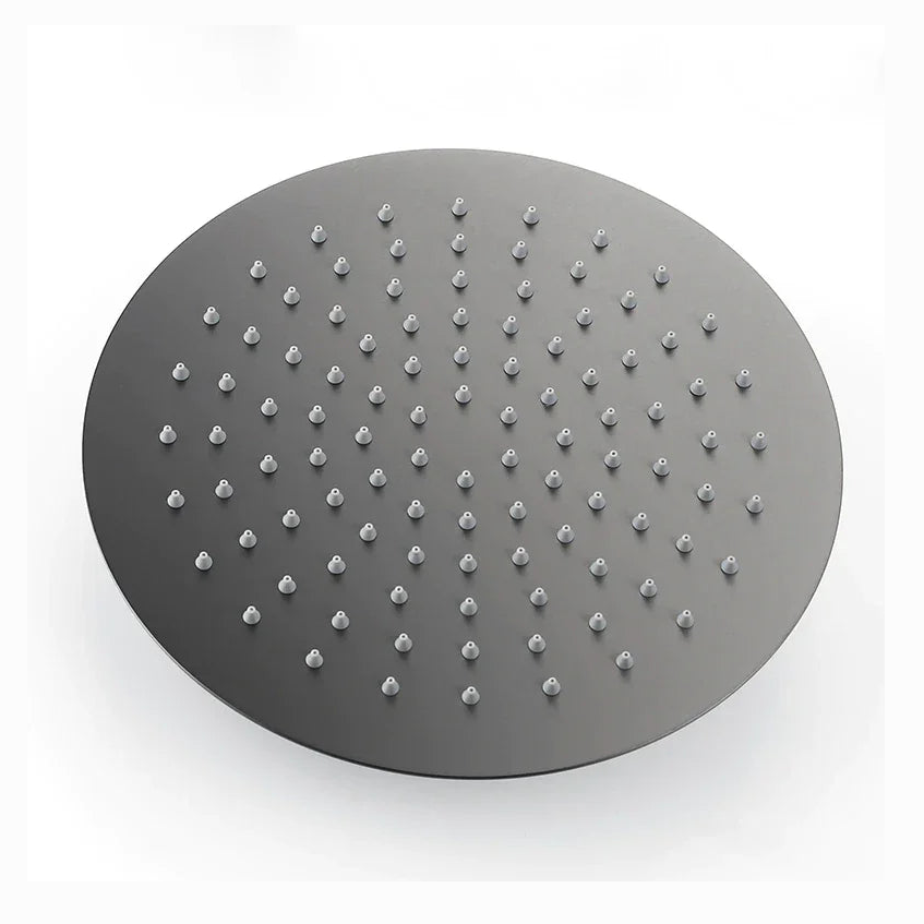 Colonne de bain encastrée gris brossé