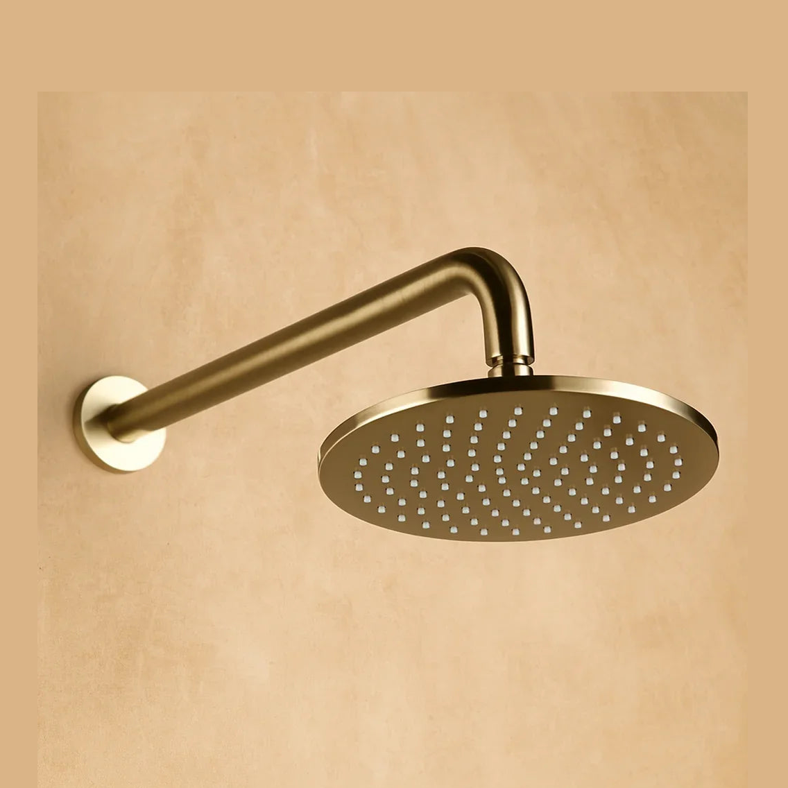 Colonne de douche encastrée or brossé