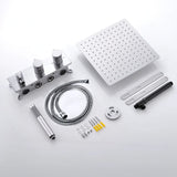 Colonne de douche encastrée chrome