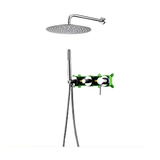 Colonne de douche encastrée chrome