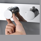 Colonne de douche encastrée chrome