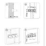 Colonne de douche encastrée gris brossé