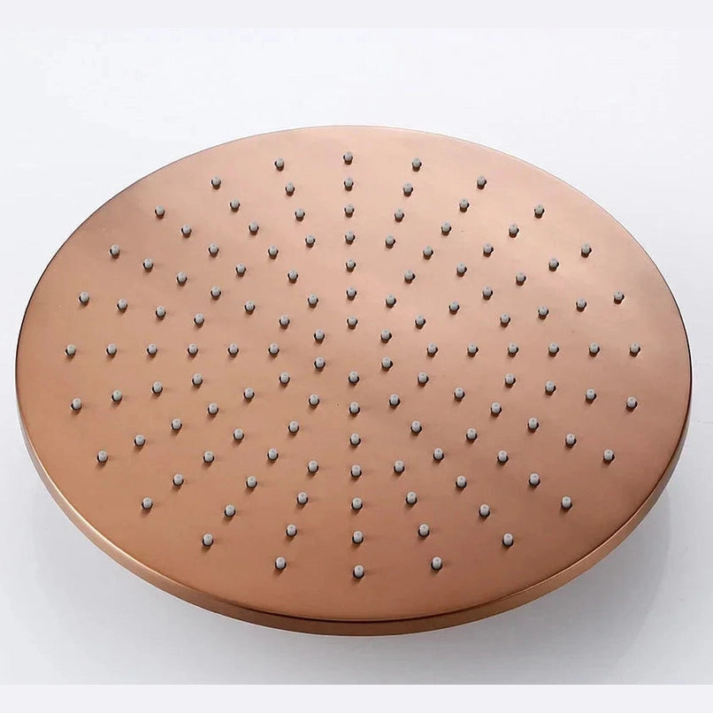 Kit de bain et douche or rose brossé