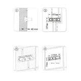 Colonne de douche encastrée noir mate