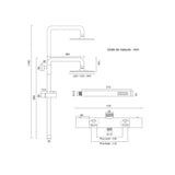 Colonne de douche chromée