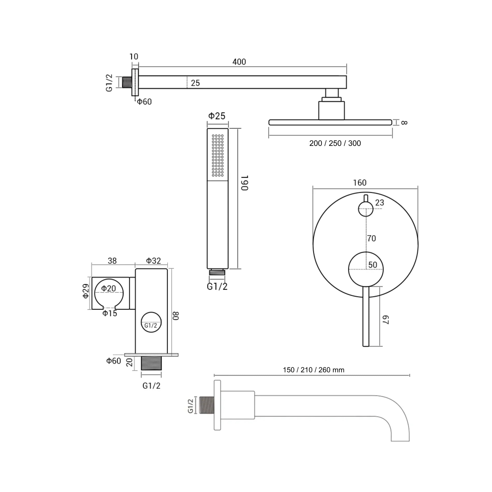 Ensemble de bain or rose brossé