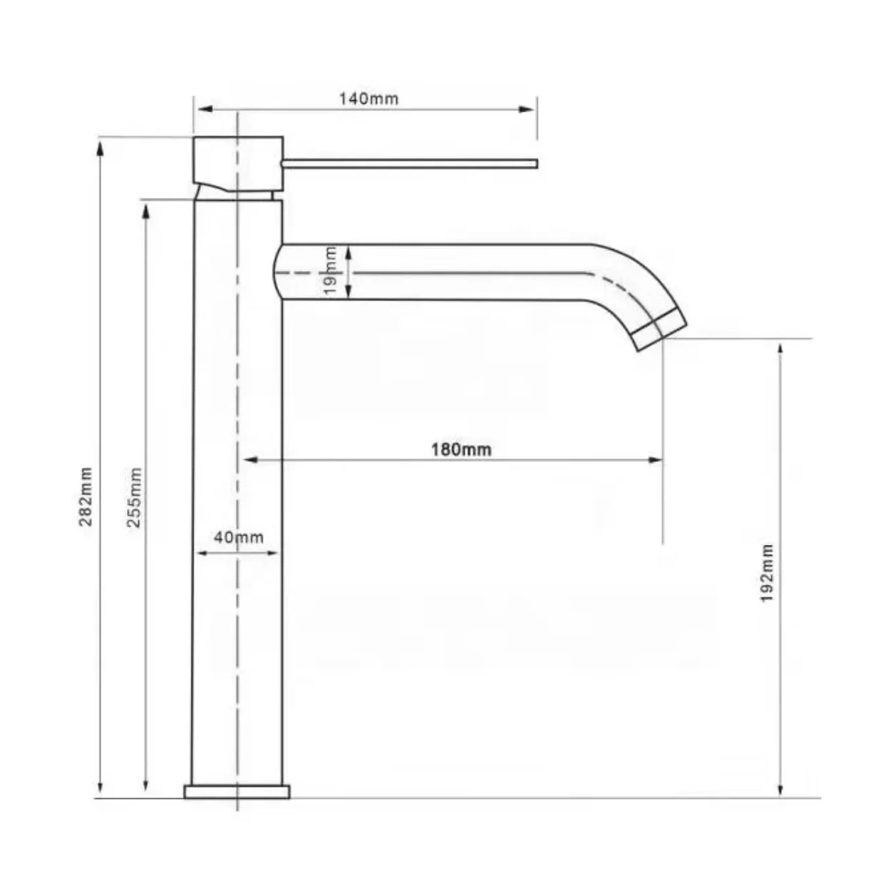 Mitigeur de salle de bain chromé