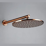 Double colonne de douche encastrée or rose brossé