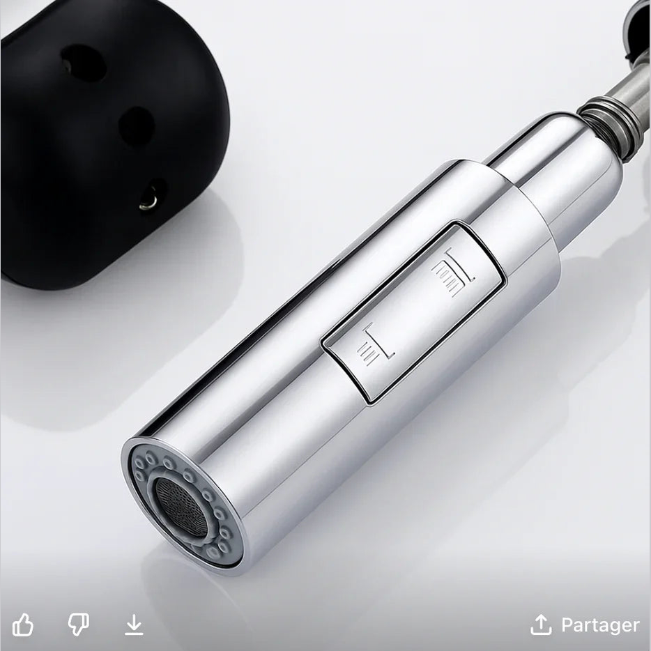 Mitigeur de cuisine avec douchette chrome