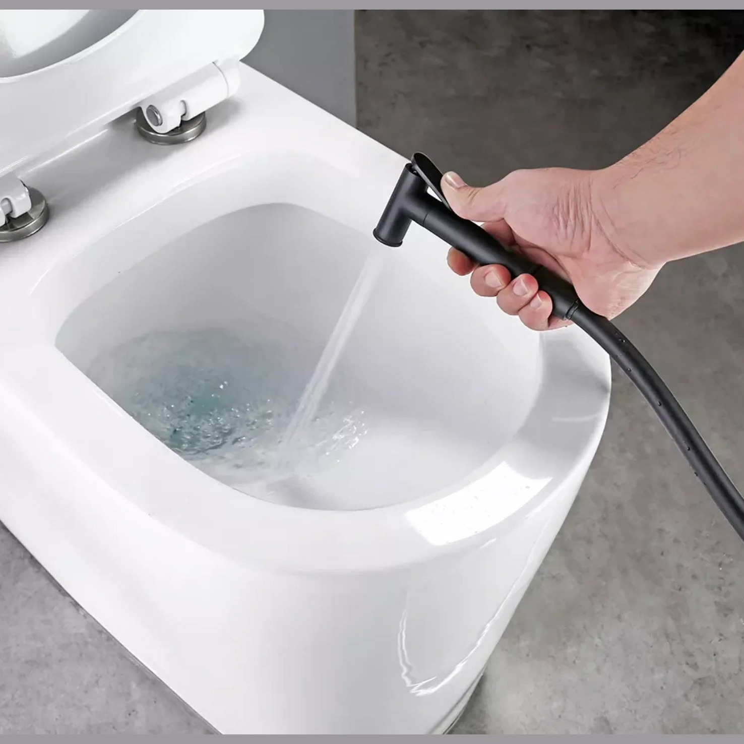 Douchette à main noir mate