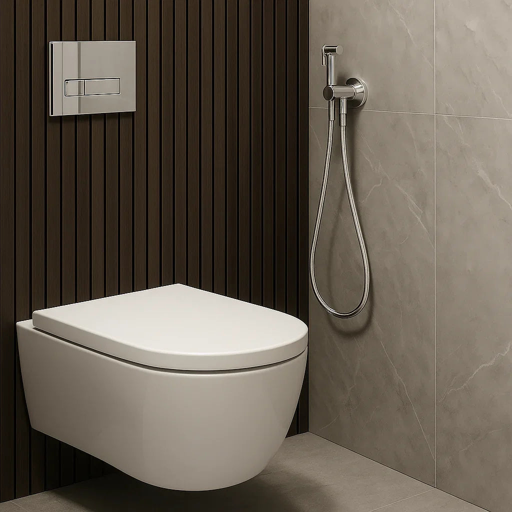 Douchette hygiénique chromée