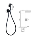 Douchette à main gris brossé