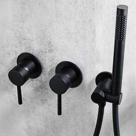 Colonne de douche encastré noir mat