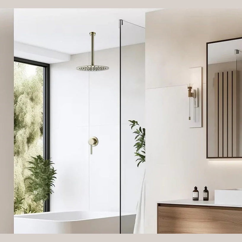 Colonne de Douche encastrée Dorée