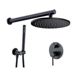 Colonne de douche encastrée noir mate