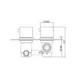 Colonne de douche encastré noir mat