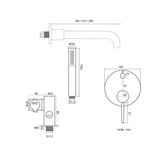 Ensemble de bain gris brossé