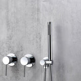 Ensemble de bain encastré chrome