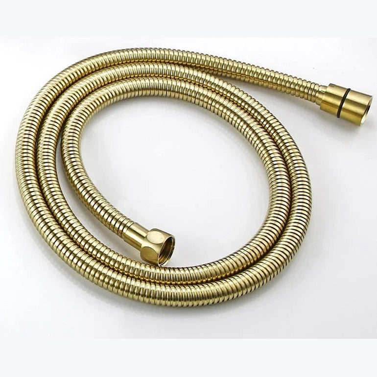 Colonne de douche encastrée or brossé