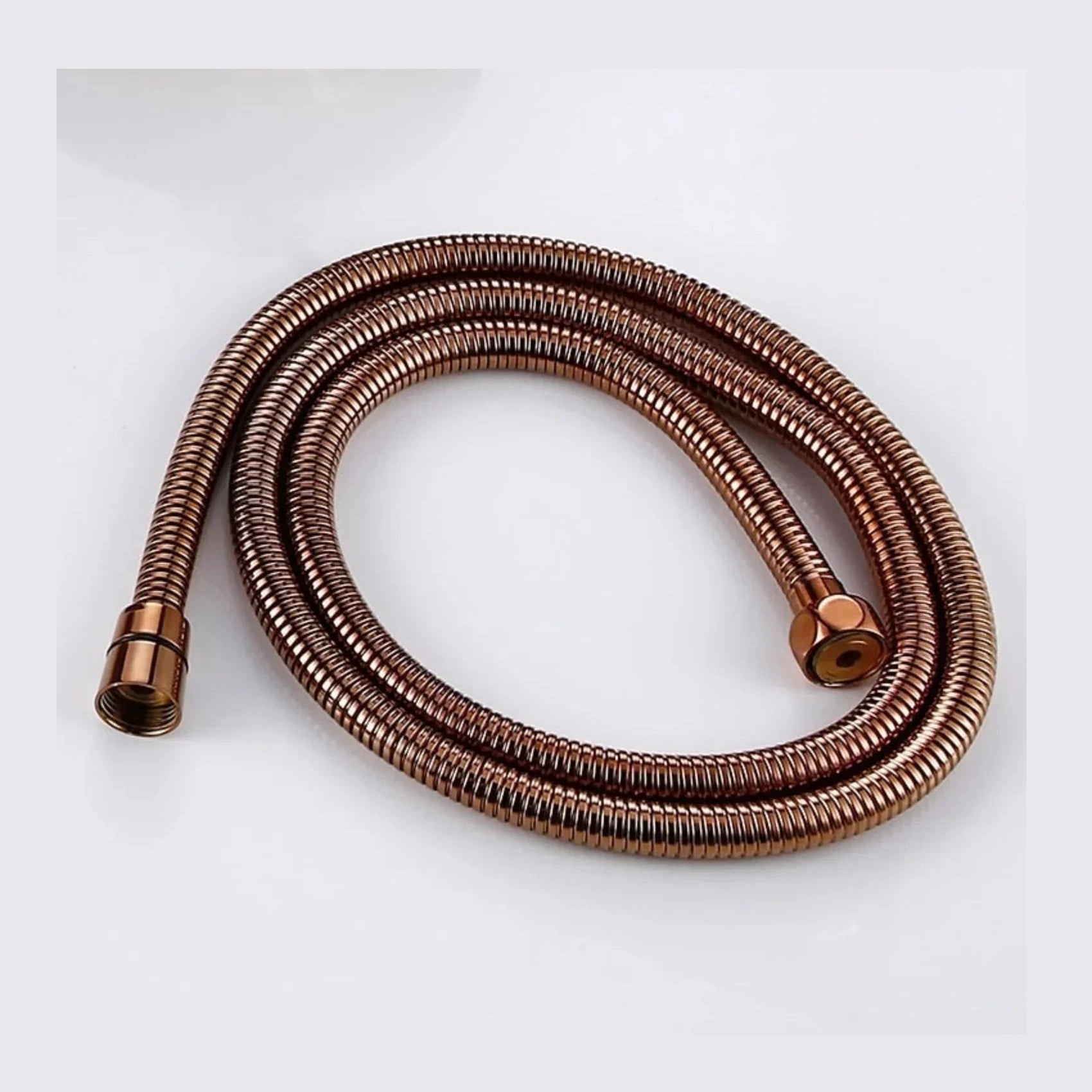 Kit de bain et douche or rose brossé