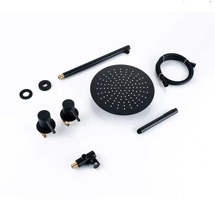 Colonne de douche encastré noir mat