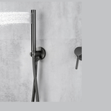 Douchette à main gris brossé