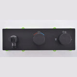 Colonne de douche et bain encastrée noir mate