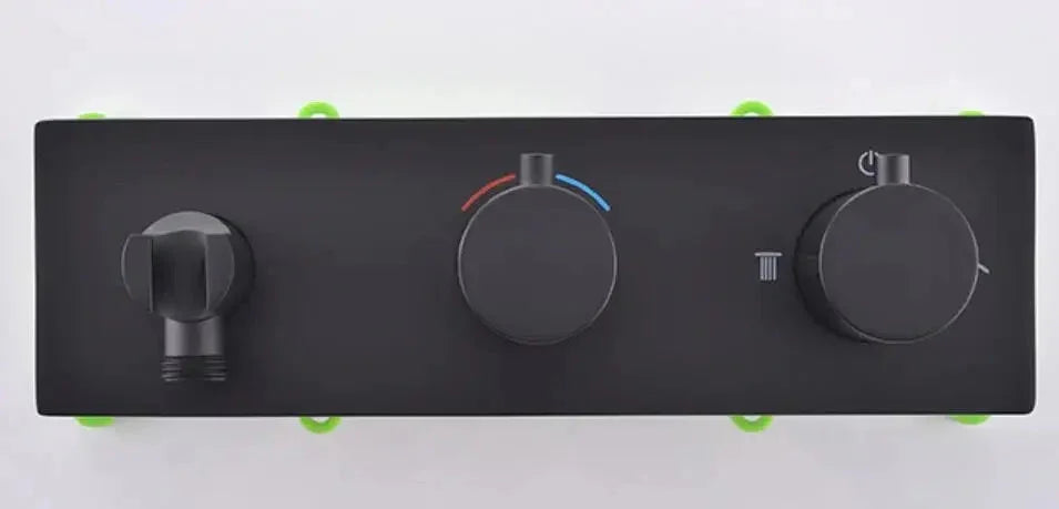 Colonne de douche et bain encastrée noir mate