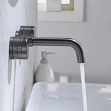 Mitigeur salle de bain encastré gris brossé