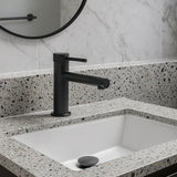 Mitigeur de salle de bain noir mate