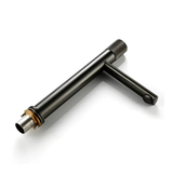 Mitigeur de salle de bain gris brossé