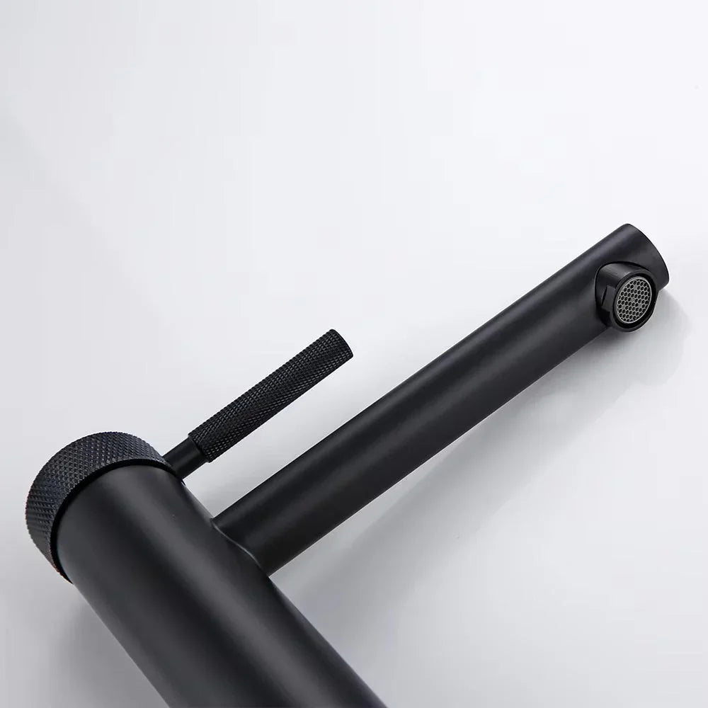 Mitigeur de salle de bain noir mate