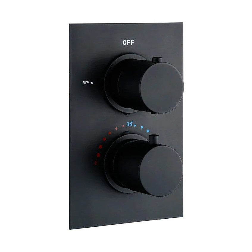 Colonne de douche encastré noir mat