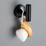 Porte-serviettes noir mate lisse