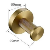 Porte-serviettes or brossé strié