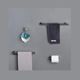 Porte-serviettes gris brossé