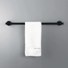 Porte-serviettes noir mate lisse
