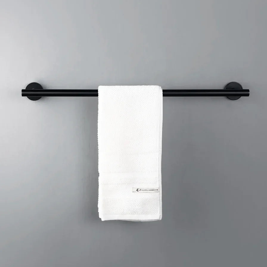 Porte-serviettes noir mate lisse