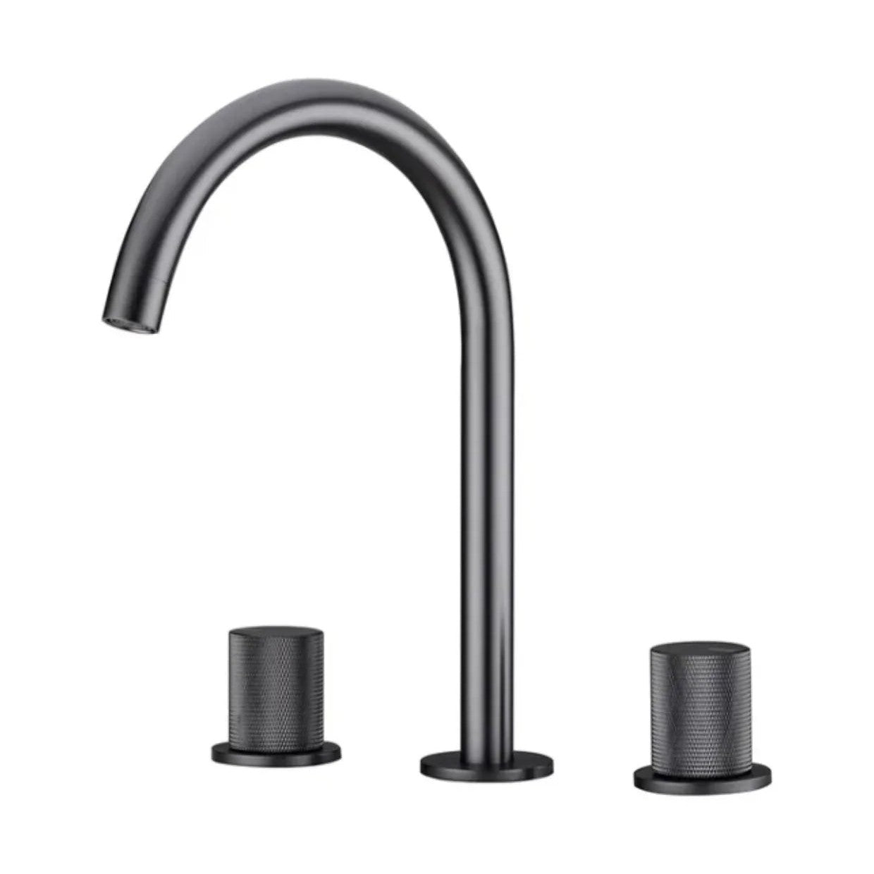 Robinet de salle de bain gris brossé