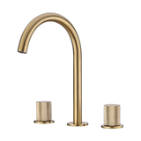 Robinet de salle de bain or brossé