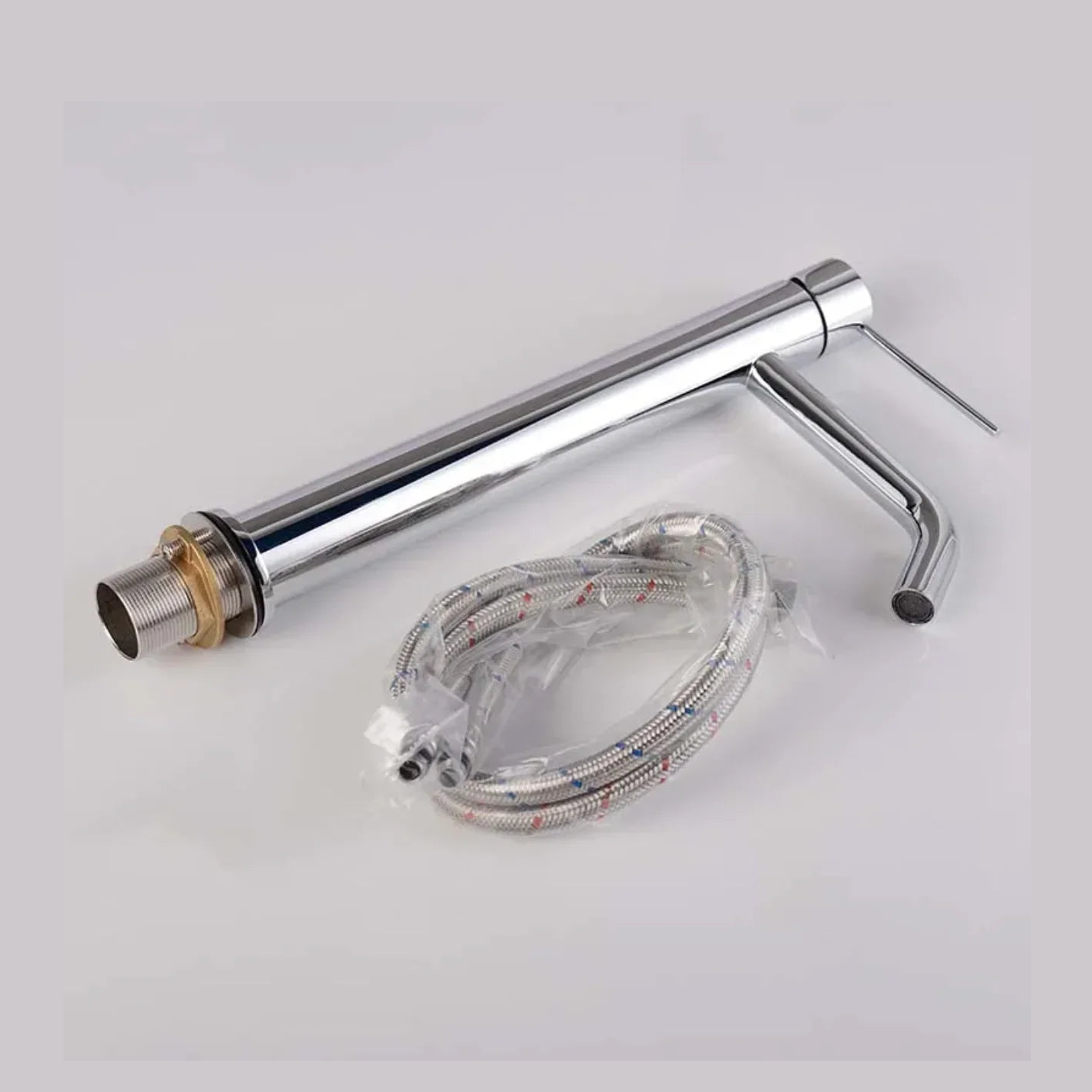 Mitigeur de salle de bain chromé